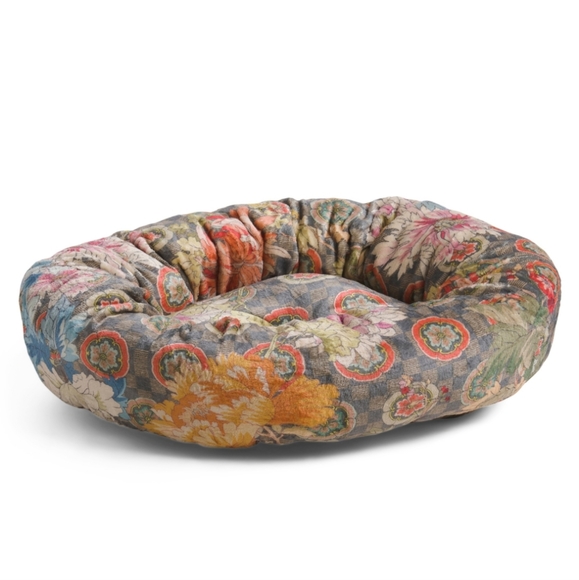 Last 1 Johnny Was Taylor Mandala Reversible Dog Bed, Orange, S, NWT, 24" D, Boho - Picture 1 of 16